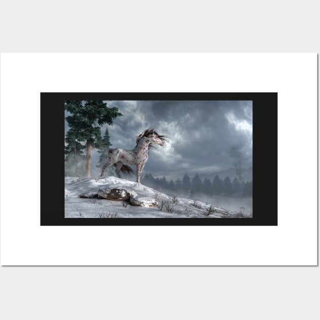 Winter War Horse Wall Art by DanielEskridge